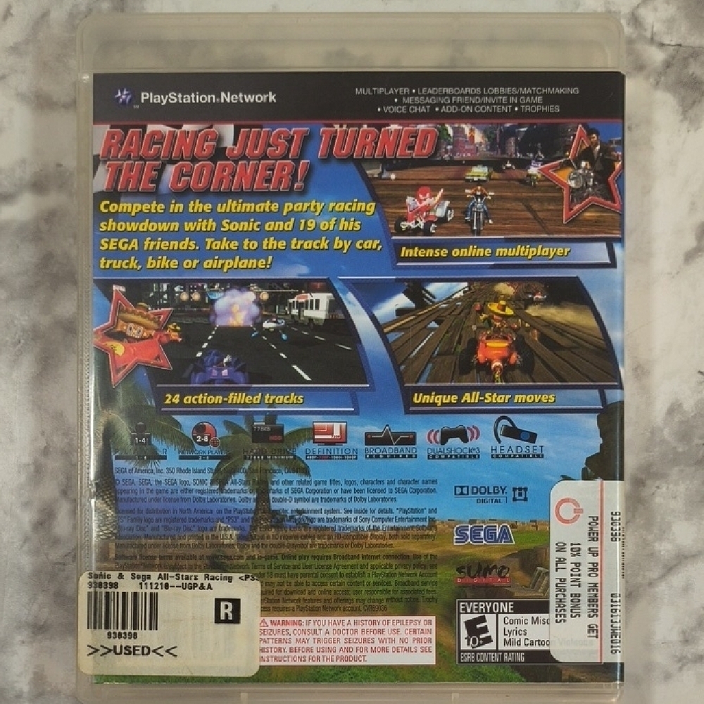 Sonic & All-Stars Racing for PS3 - Game - Picture 2 of 4